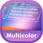 GO SMS Multicolor Apk