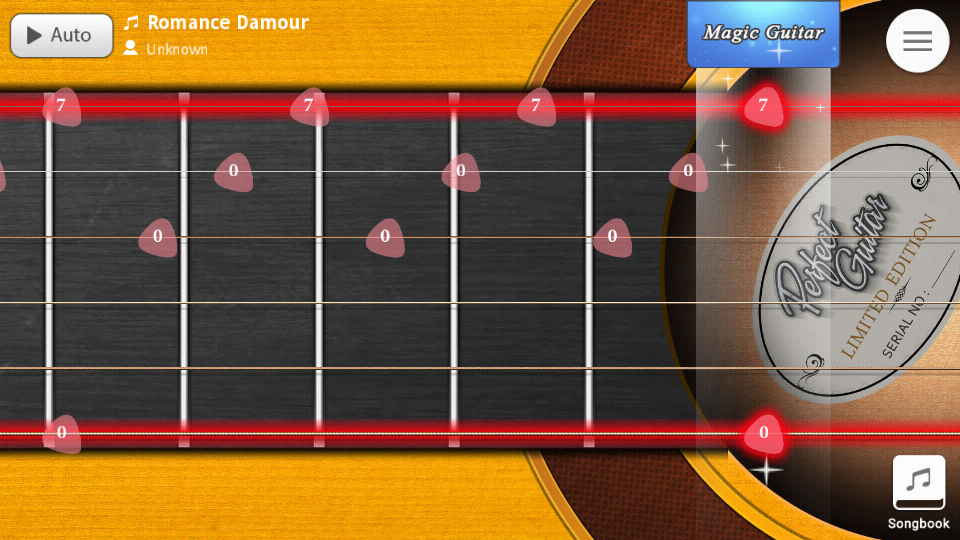 Android application Guitar + screenshort