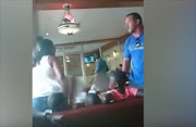 Video footage of the altercation at Texamo Spur - in The Glen Shopping Centre in Johannesburg