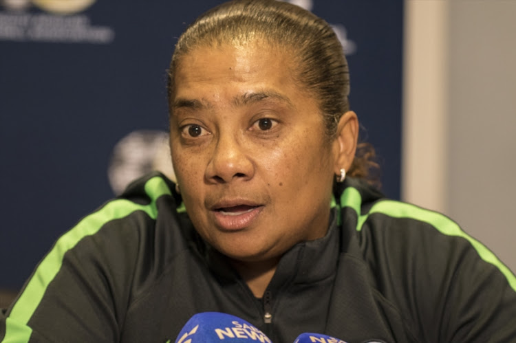 Head coach Desiree Ellis during the South African national womens soccer team training session at Nelson Mandela University on September 06, 2018 in Port Elizabeth, South Africa.