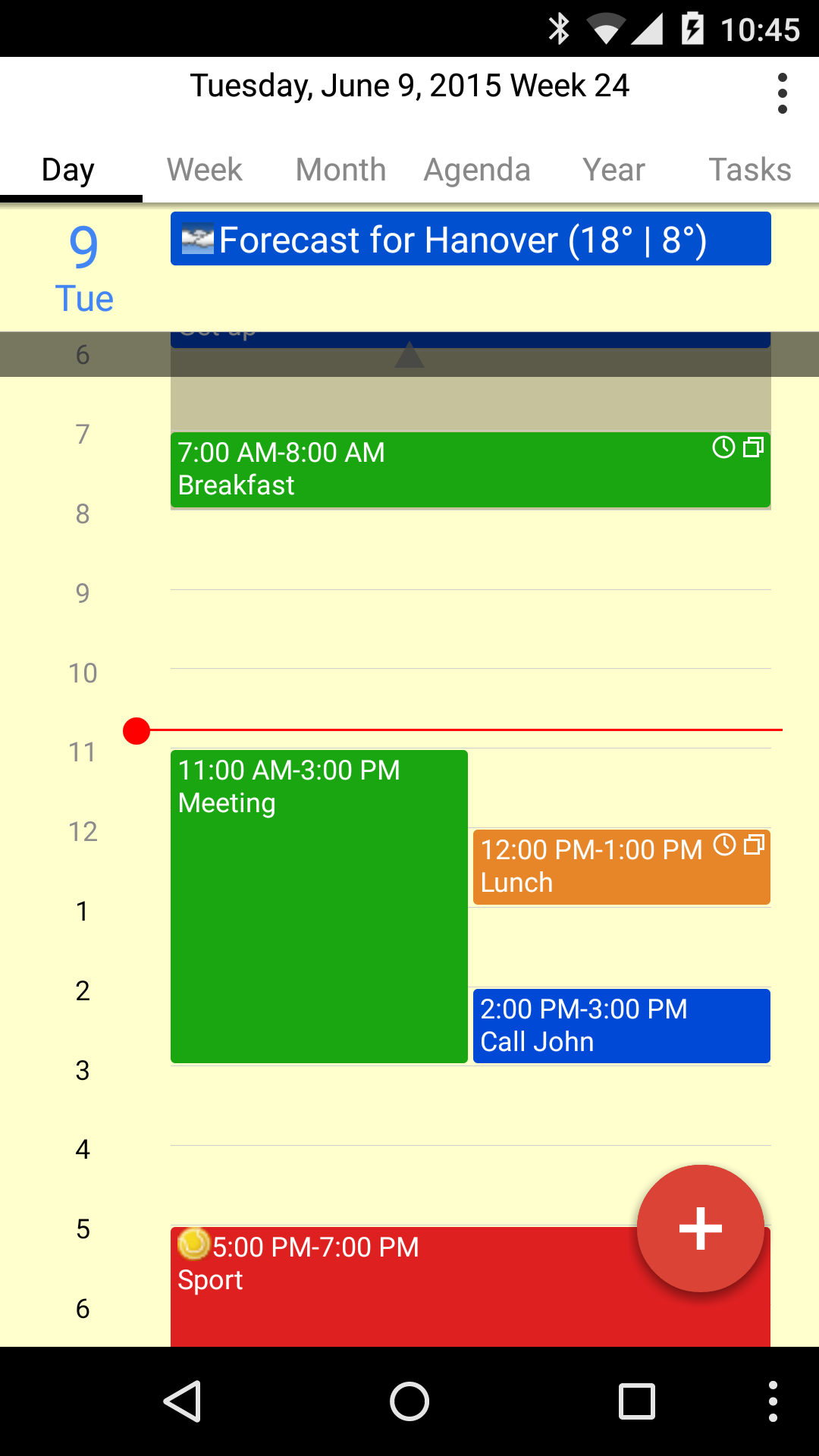 Android application CalenGoo - Calendar and Tasks screenshort