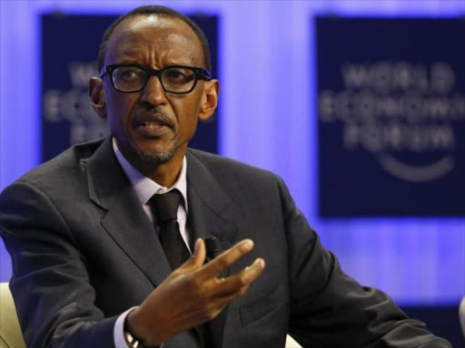 Rwanda President Paul Kagame attends a session at the annual meeting of the World Economic Forum (WEF) in Davos January 24, 2014. Photo/REUTERS