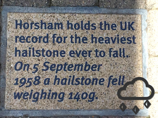 Horsham History Trail Hailstone Record