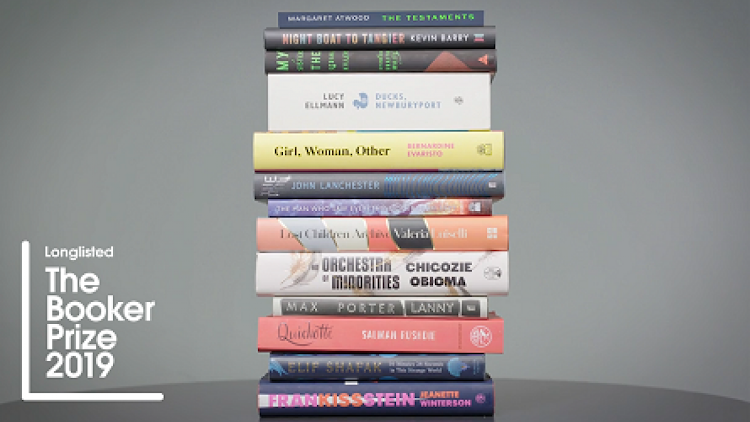 The 13 titles longlisted for the Booker Prize 2019.