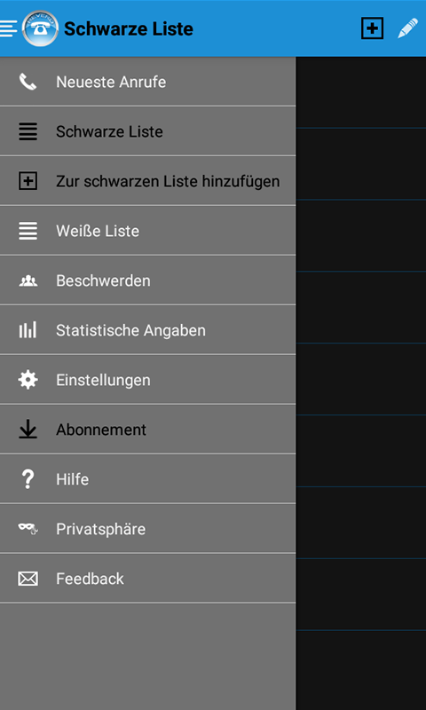 Android application Reverd free phone call blocker screenshort