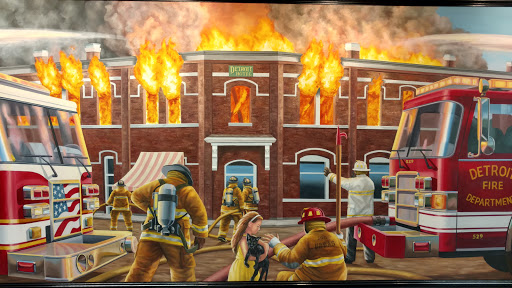 Fire Fighting Painting