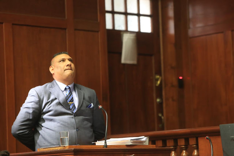 Shailendra Sukhraj, who shot his daughter Sadia while trying to rescue her from a hijacking, testifies during aggravation of sentence in the Durban High Court on Tuesday.