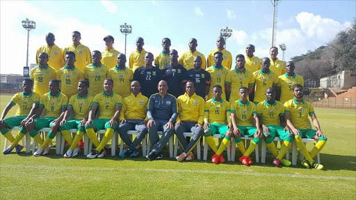 South African national Under-23 side. Picture credits: Safa/Twitter