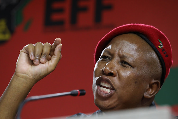 EFF leader Julius Malema wants hospitality companies and restaurants to employ more South Africans, particularly those from their area or province. File image.