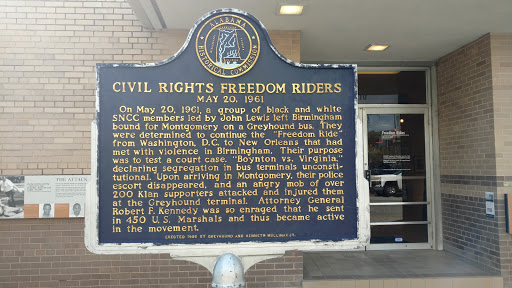 Civil Rights Freedom Riders. May 20, 1961. On May 20, 1961, a group of black and white SNCC members led by John Lewis left Birmingham bound for Montgomery on a Greyhound bus. They were determined...