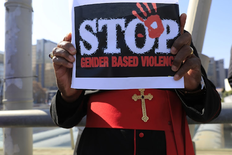 A protest and prayer event on Nelson Mandela Bridge in Johannesburg against gender-based violence in SA.