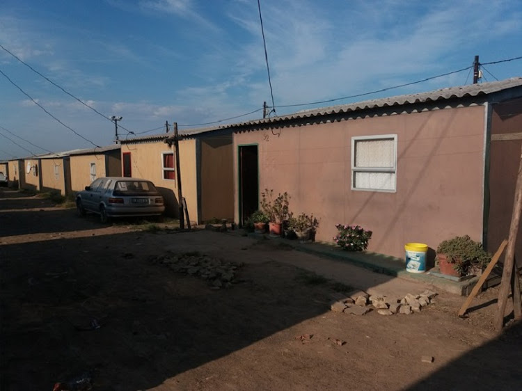 Residents living in temporary shelters in Braelyn, East London since 2013 share one toilet, some homes are cold and damaged.