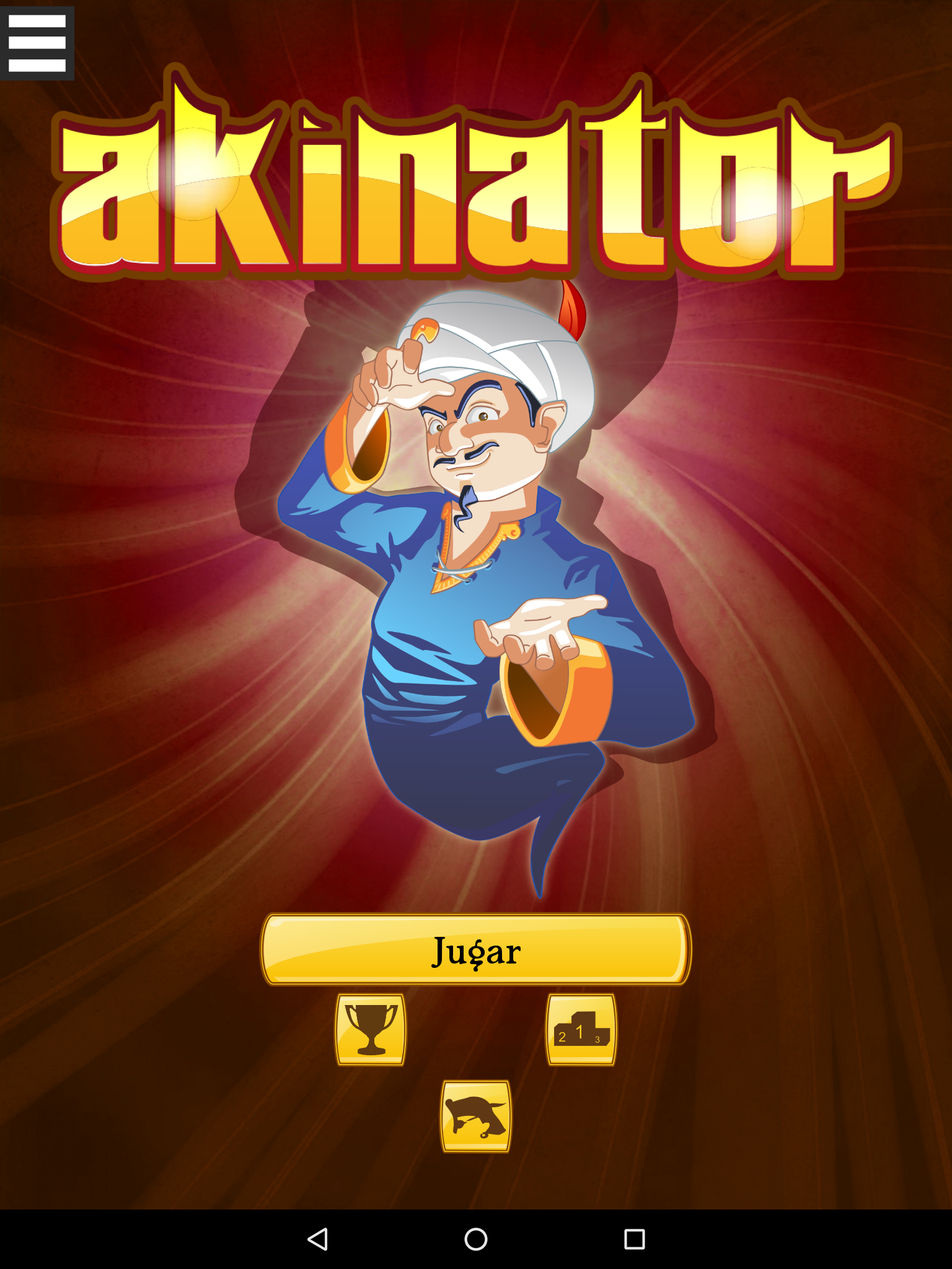 Android application Akinator screenshort
