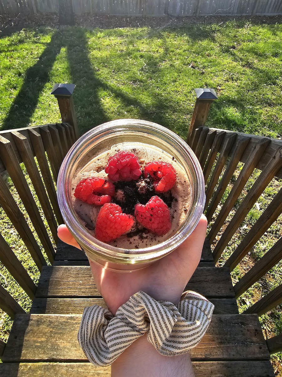 Oreo cheesecake jar - divine!