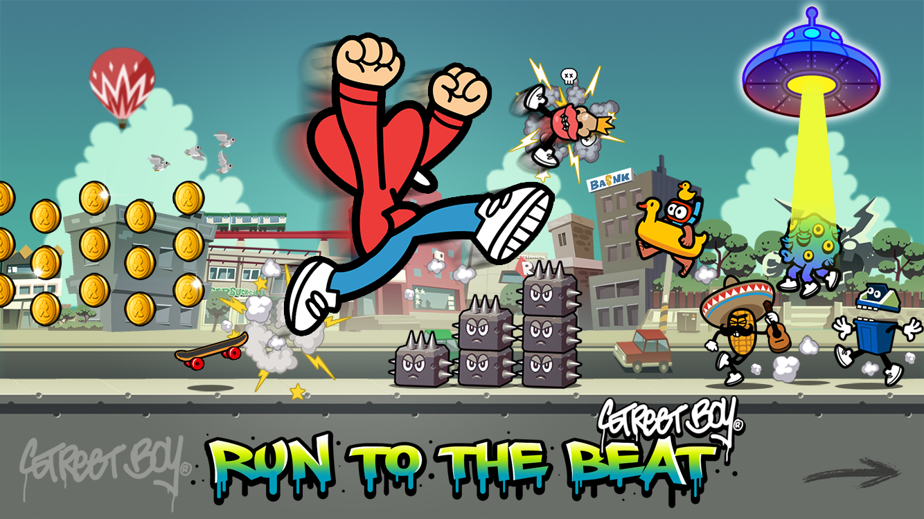 Android application Streetboy - Run to the Beat screenshort