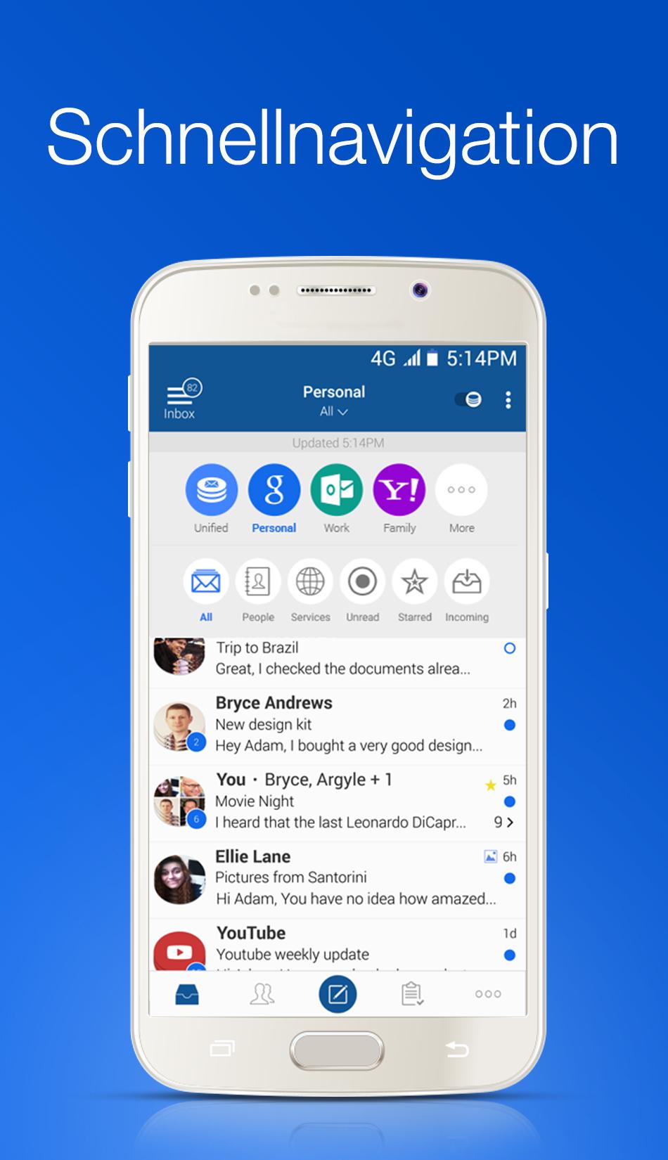 Android application Email Blue Mail - Calendar screenshort