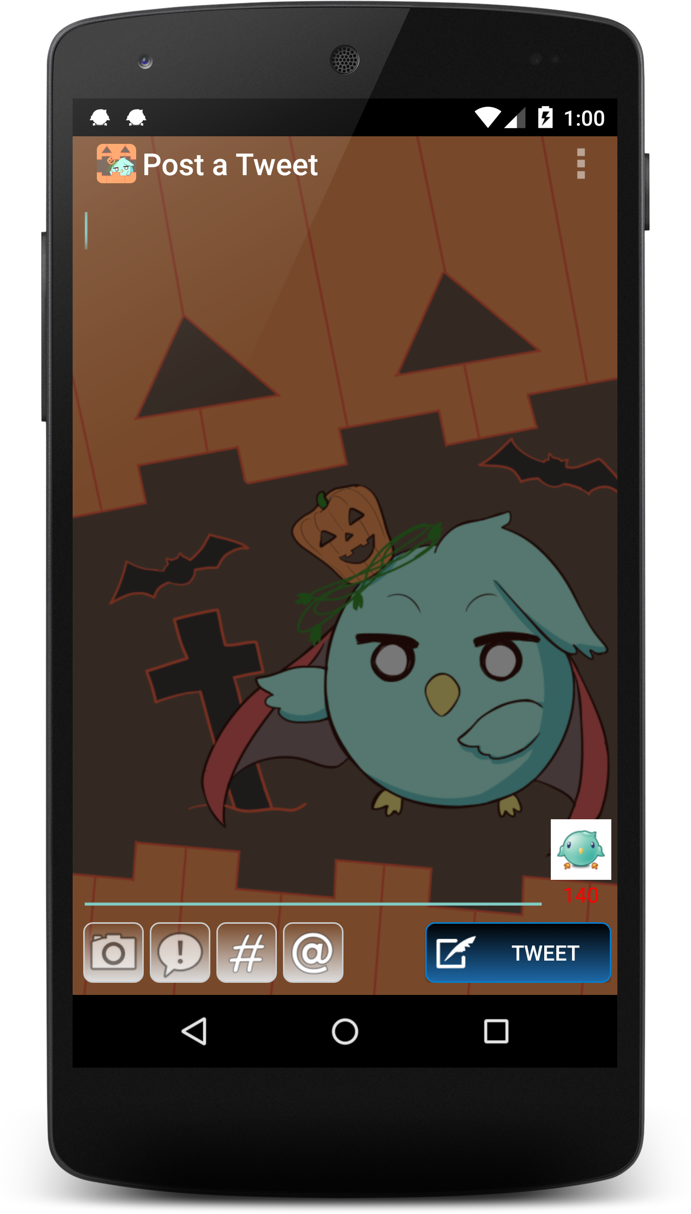 Android application Tweecha ThemeP:Halloween Pi screenshort