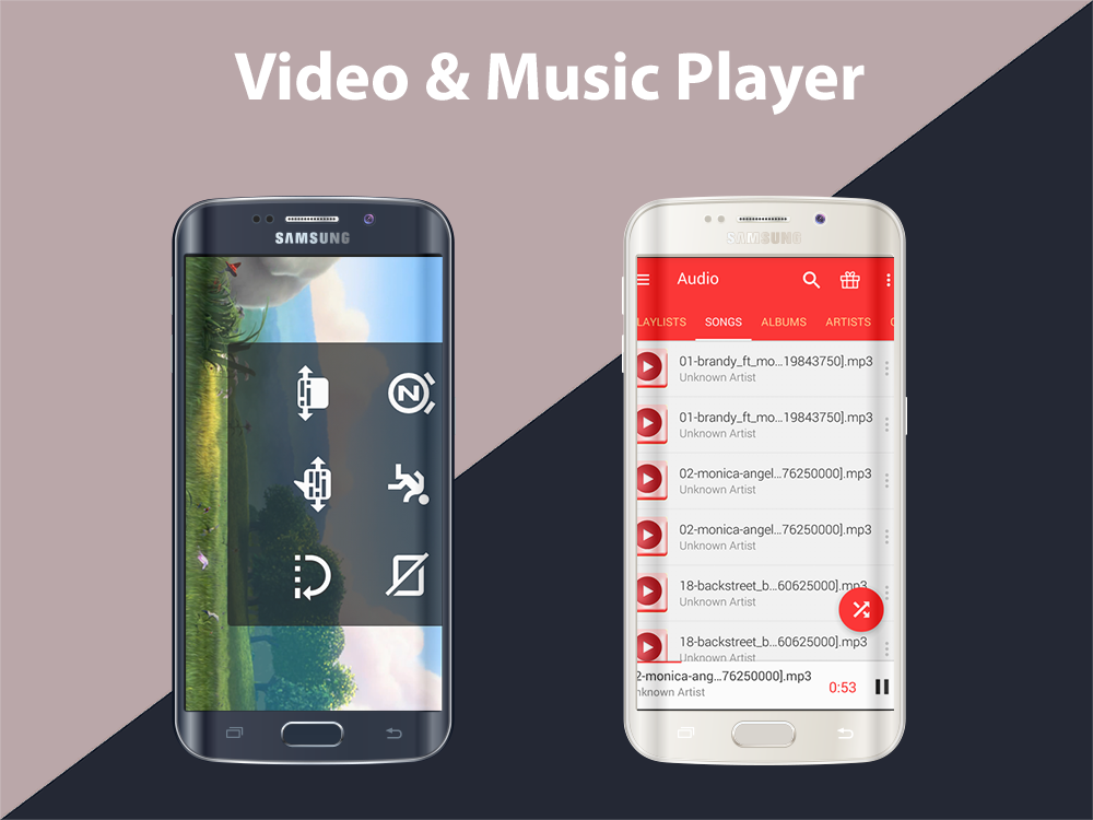 Android application Video Music Player screenshort