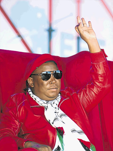 RED TIDE: Julius Malema says the EFF is 'not generally disruptive'