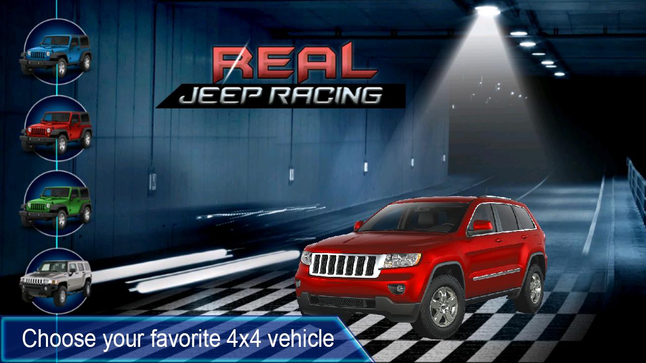 Android application Real Jeep Racing screenshort