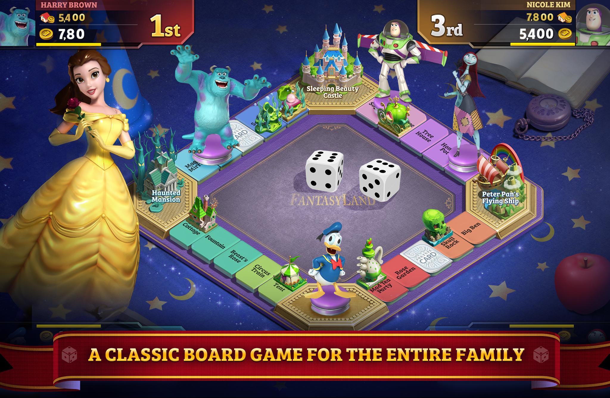 Android application Disney Magical Dice : The Enchanted Board Game screenshort