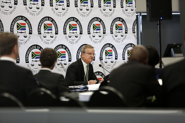 Nedbank CEO Mike Brown testifies at the state capture inquiry in Parktown, Johannesburg, on September 19 2018.