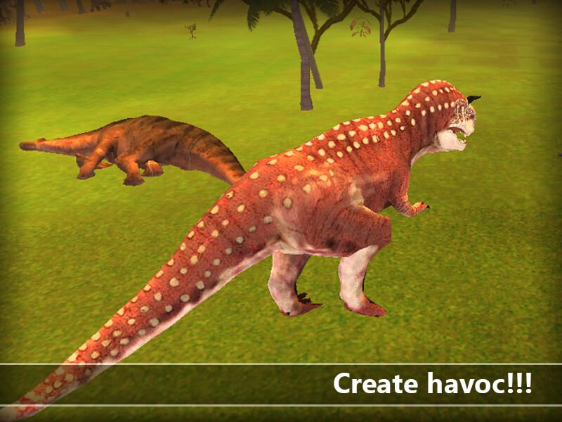 Android application Dinosaur Attack Simualtor screenshort