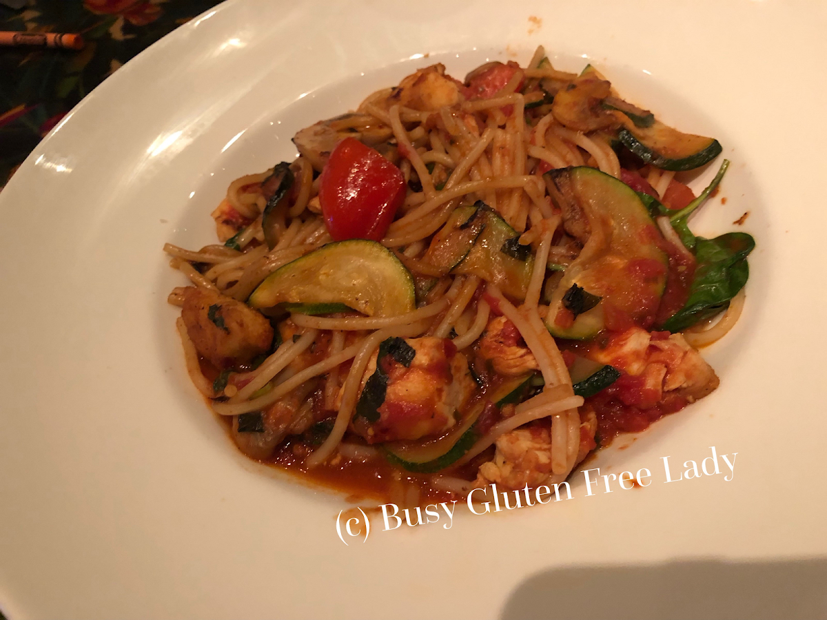 Gluten-Free Pasta at Rainforest Cafe