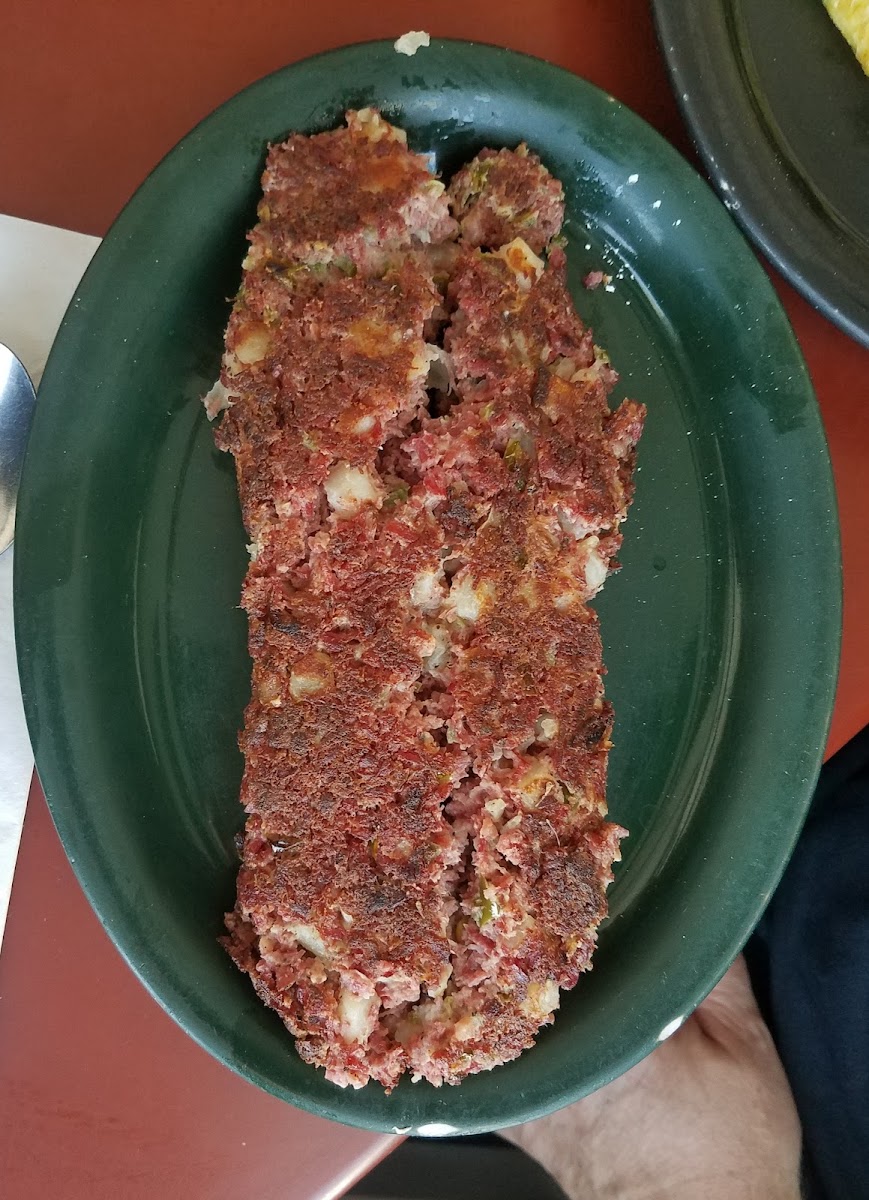 Side of corned beef hash! Huge portion and delicious!