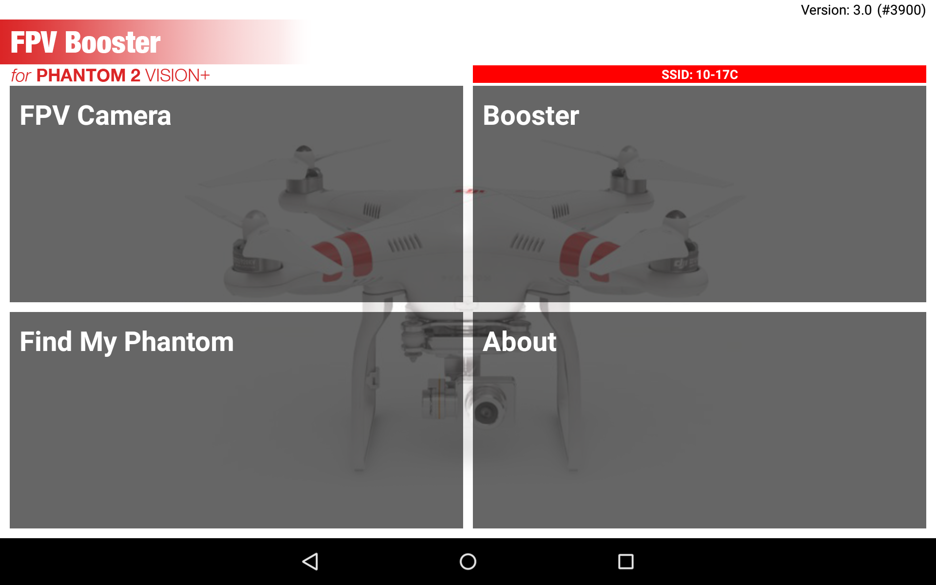Android application FPV Booster for DJI Vision + screenshort