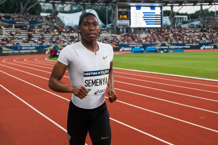 Caster Semenya of South Africa Croatia competes in the 800m Women of the IAAF Diamond League Meeting de Paris 2018 at the Stade Charlety on June 30, 2018 in Paris, France.