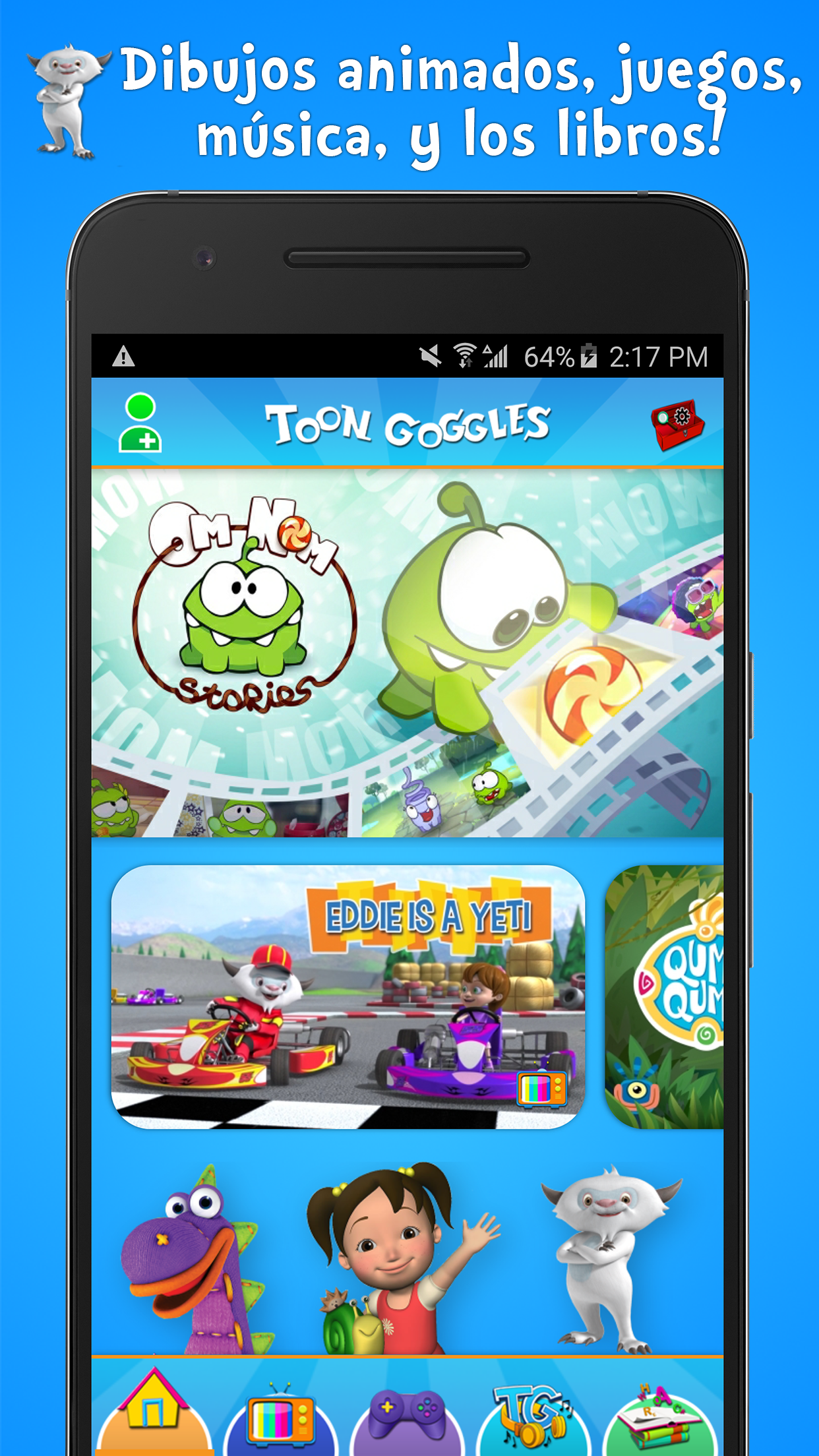Android application Toon Goggles Cartoons for Kids screenshort