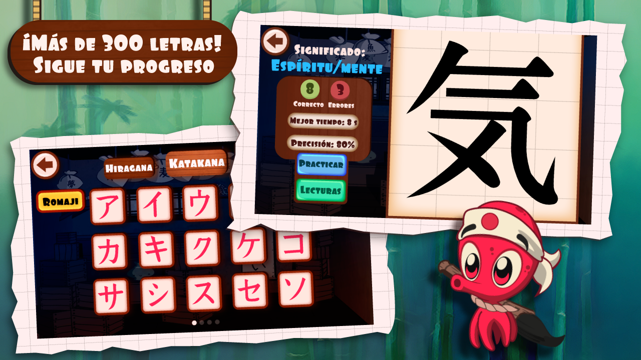 Android application Learn Japanese with Tako screenshort