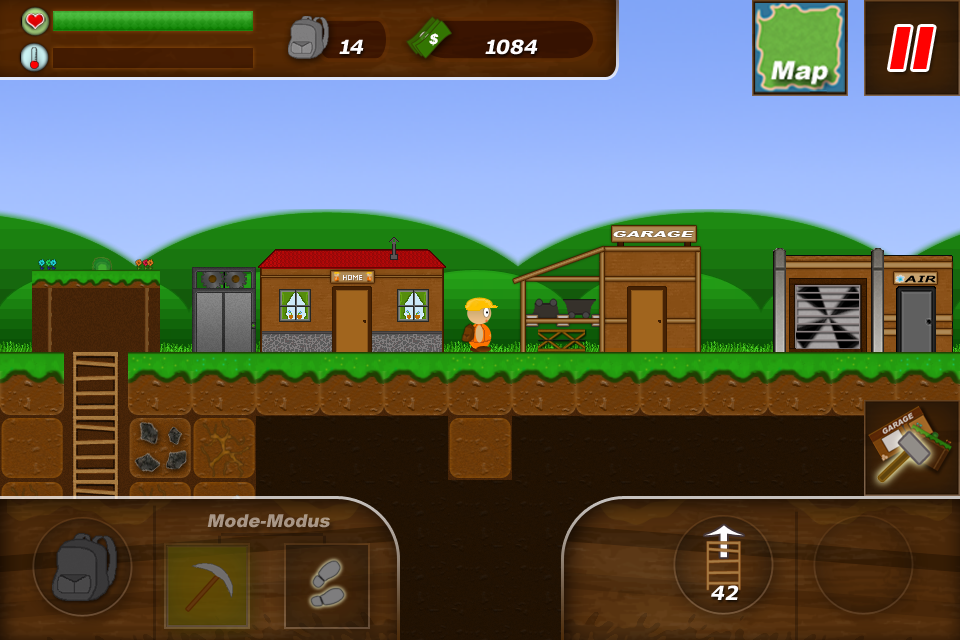 Android application Treasure Miner - a mining game screenshort