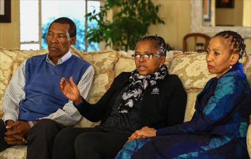 Gugu Zulu’s parents, Peter and Puleng, and his motherin-law, Gomolemo Moshoeu, centre. File photo Picture: SIMPHIWE NKWALI