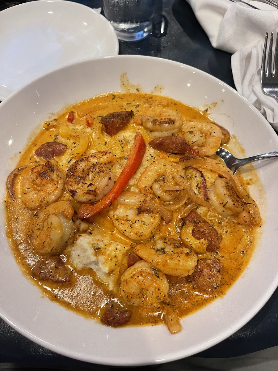 GF shrimp and grits