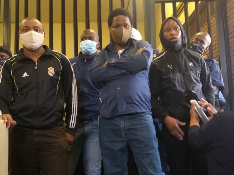 Some of the accused appearing at the Boksburg Magistrates Court