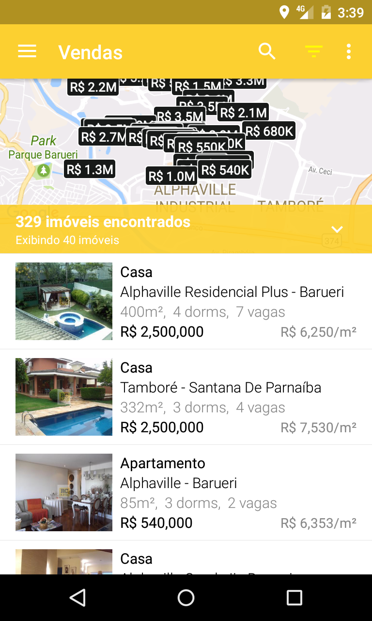 Android application RC&amp;Reis Assessoria Imobiliária screenshort