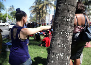 Durban prostitute 'Pinky' outside the Durban High Court on Thursday. She and other sex workers want the users, pimps and brothel owners to be penalised, not the sex workers. 