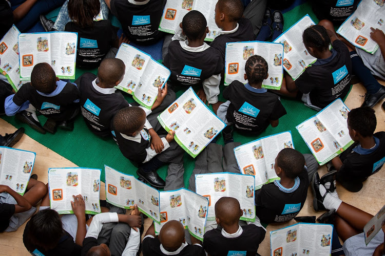 Hundreds of children attended the 2019 World Read Aloud Day at Sandton City, Johannesburg. Donor funding has shifted away from some literacy initiatives just when it is needed the most. File photo.