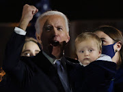 US president-elect Joe Biden with his grandson, Beau.