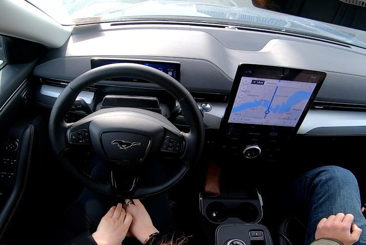 Ford offers BlueCruise, an advanced hands-free driving system that operates on 97% of US and Canadian highways with no intersections or traffic signals. The system uses a camera-based driver monitoring system to determine driver attentiveness.