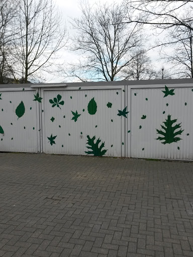 Grün-weiß-Kunst