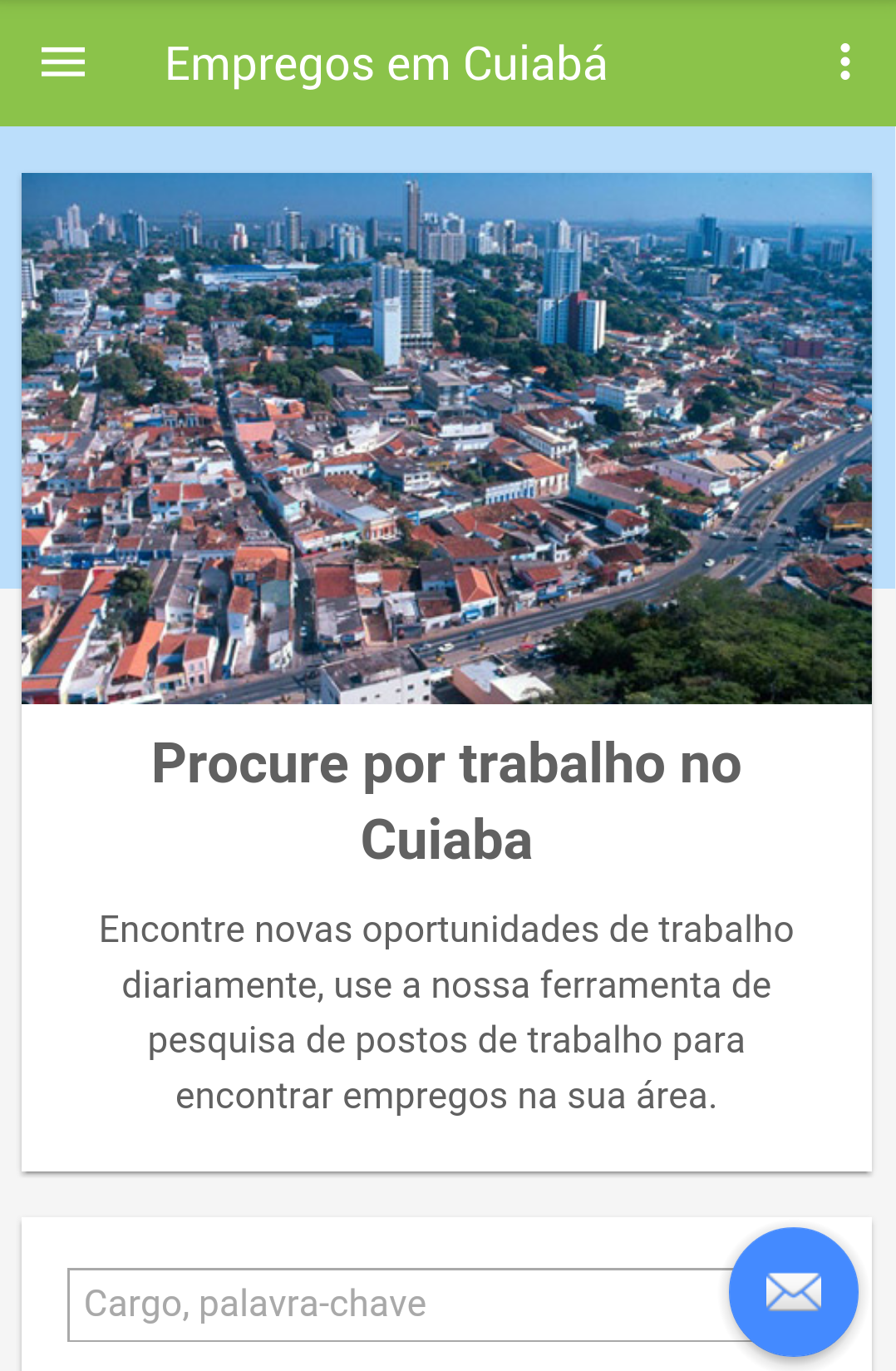Android application Empregos em Cuiabá, Brasil screenshort