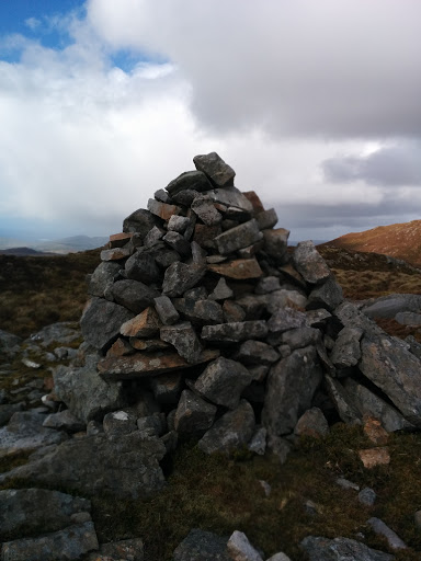 Large Cairn On Top Of Slieve Main