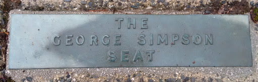 This site has this George Simpson seat and plaque, the Kathleen Jane Gilkison seat and plaque and the 1954 Royal Visit Direction Indicator and plaque.Transcription:The George Simpson seatSubmitted...