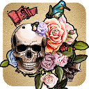ダウンロード Tattoo Design Theme: Skull wallpaper HD をインストールする 最新 APK ダウンローダ