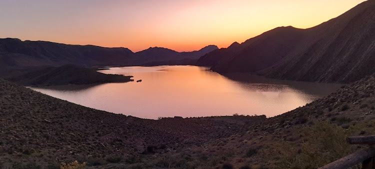 View over the serene Gamkapoort Dam at sunrise. Picture: NICK YELL