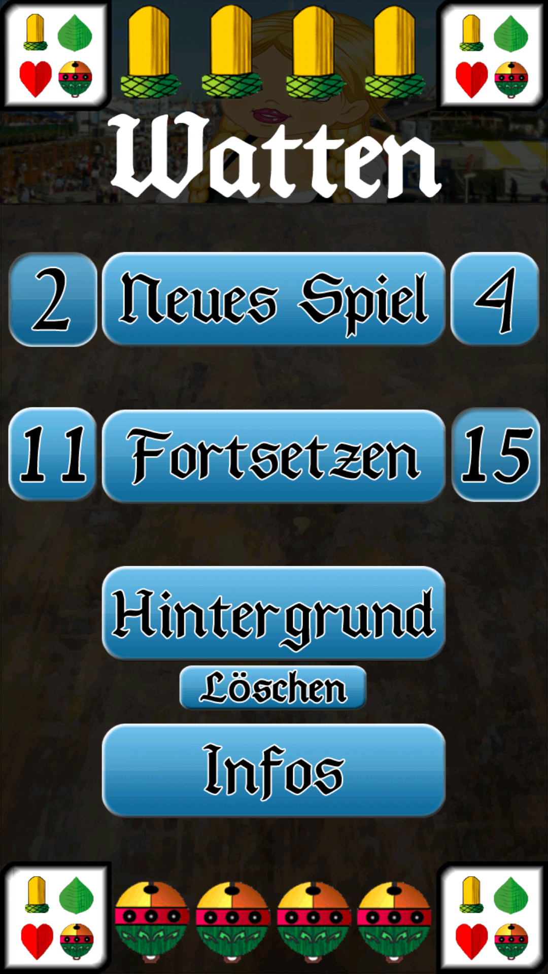 Android application Watten - Kartenspiel screenshort