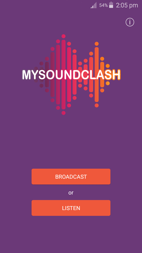 Android application MySoundClash screenshort